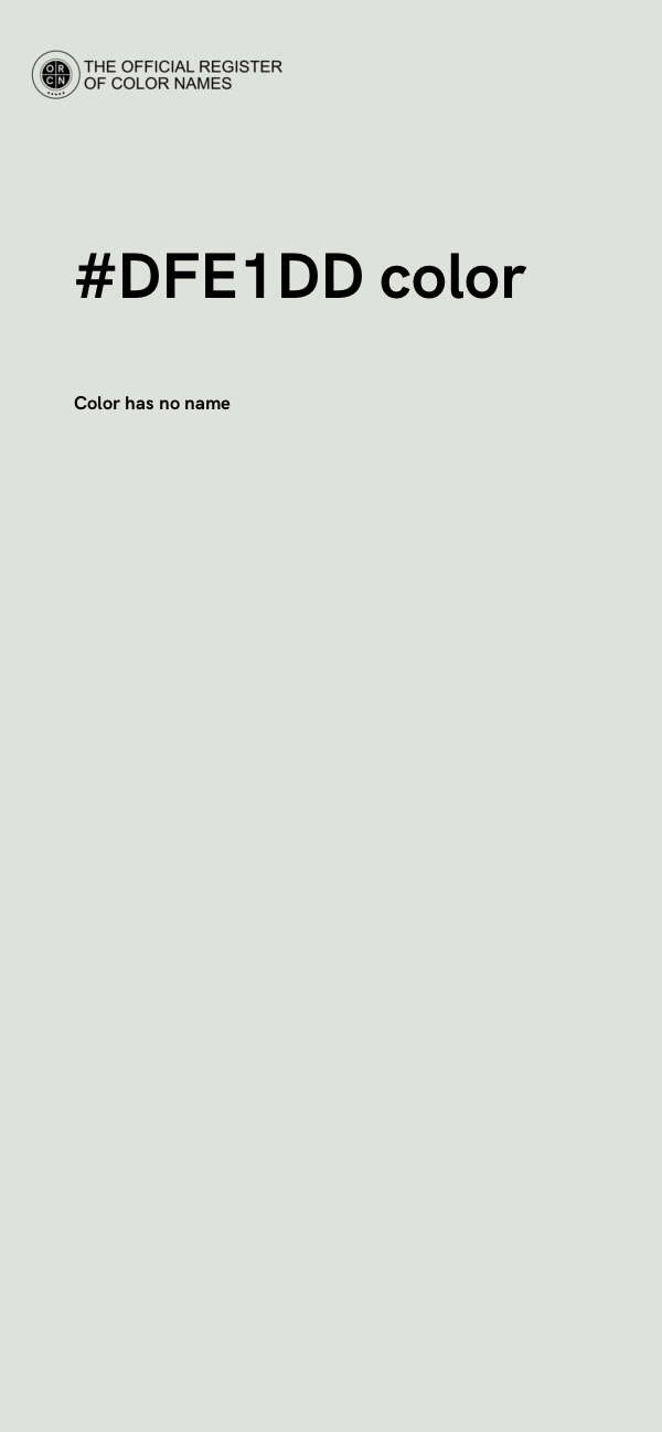 #DFE1DD color image