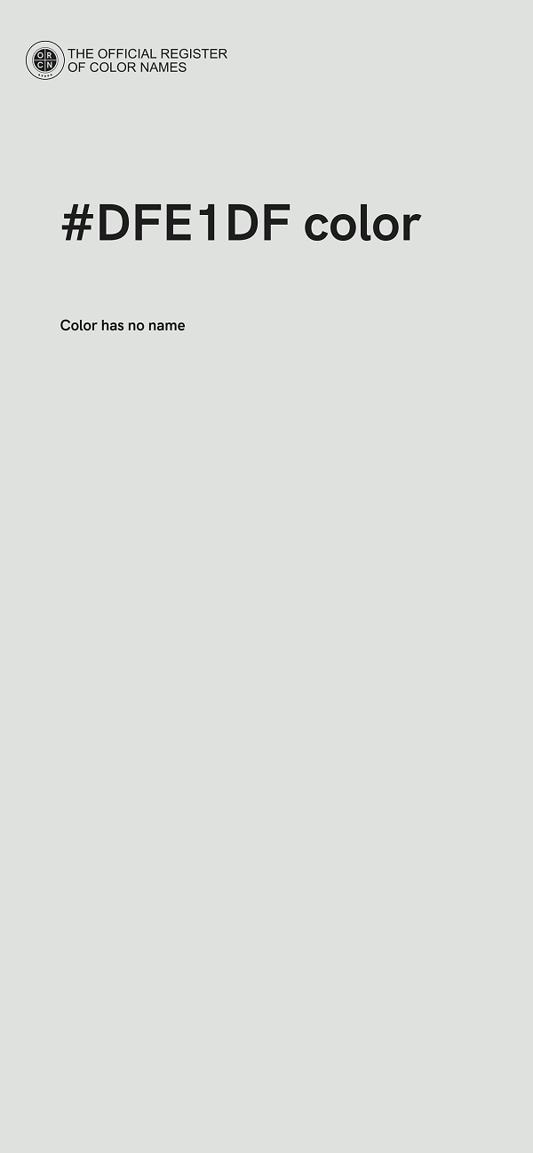 #DFE1DF color image
