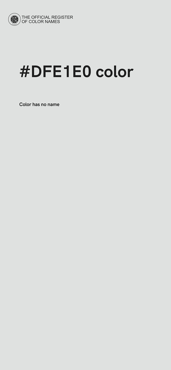 #DFE1E0 color image