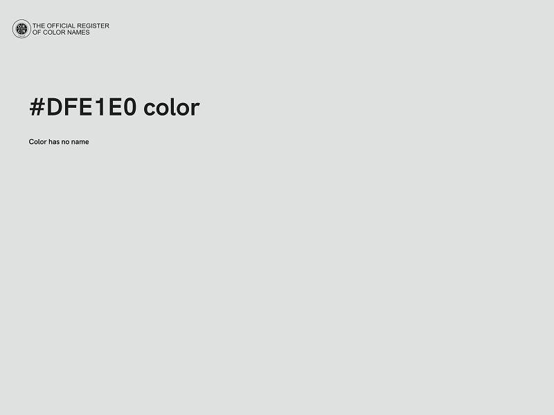 #DFE1E0 color image