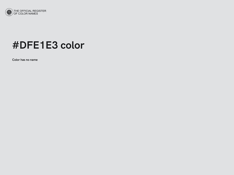 #DFE1E3 color image