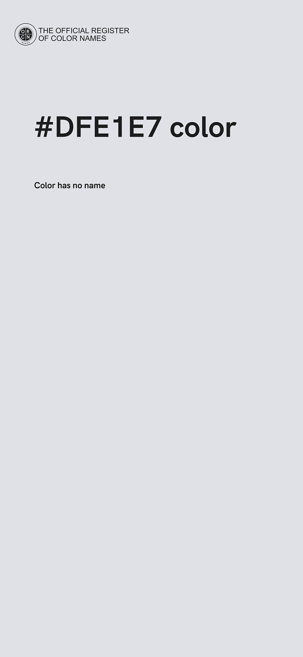 #DFE1E7 color image