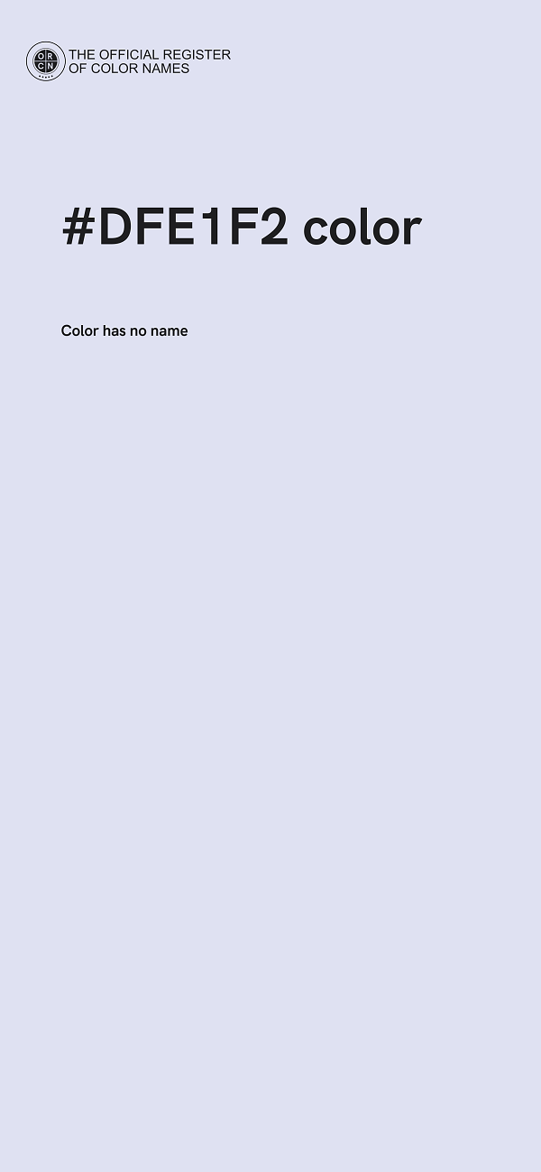 #DFE1F2 color image