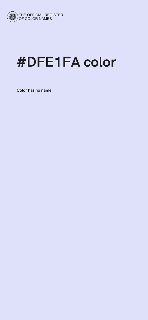 #DFE1FA color image
