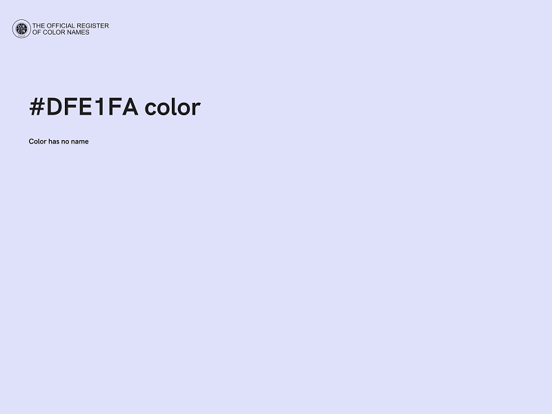 #DFE1FA color image