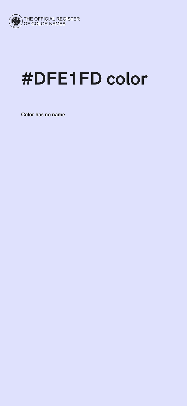 #DFE1FD color image