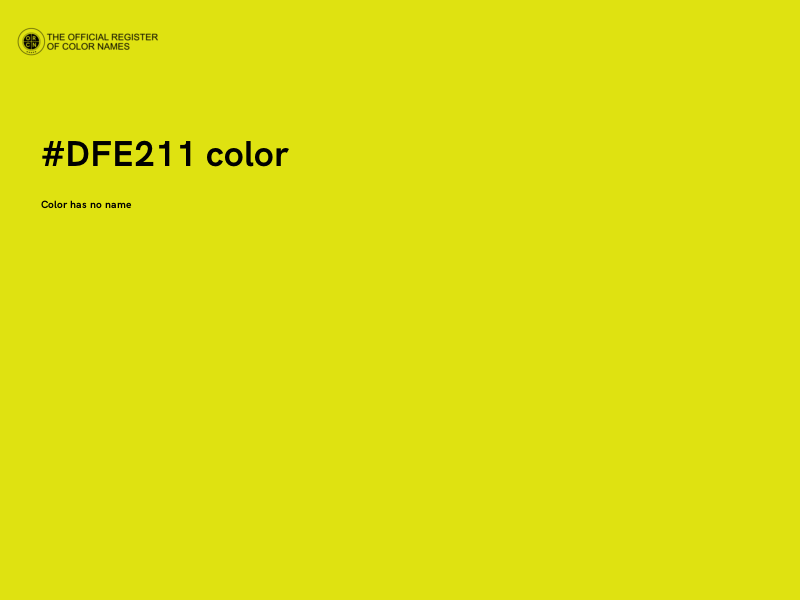 #DFE211 color image