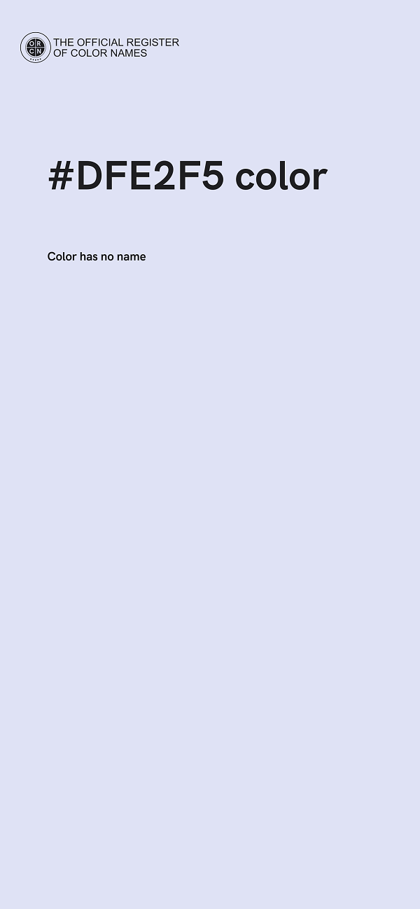 #DFE2F5 color image
