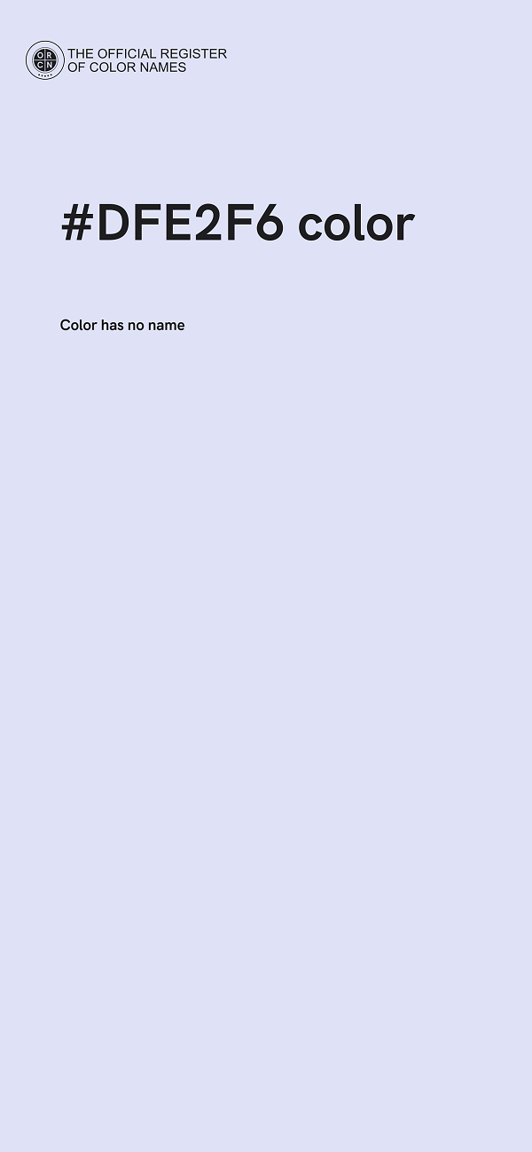 #DFE2F6 color image