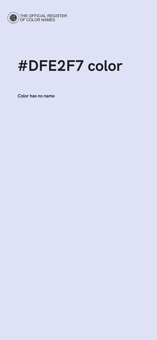 #DFE2F7 color image