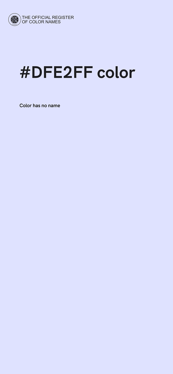 #DFE2FF color image