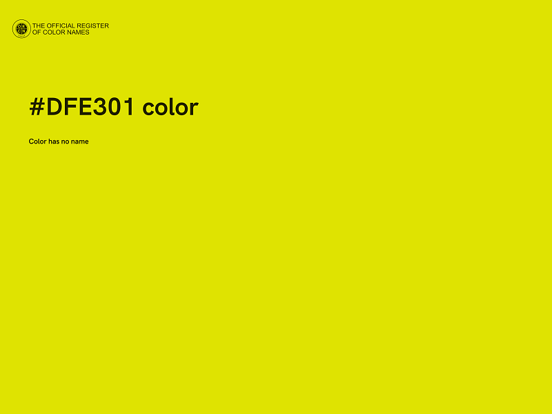 #DFE301 color image