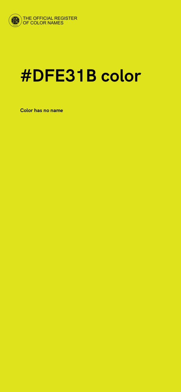 #DFE31B color image