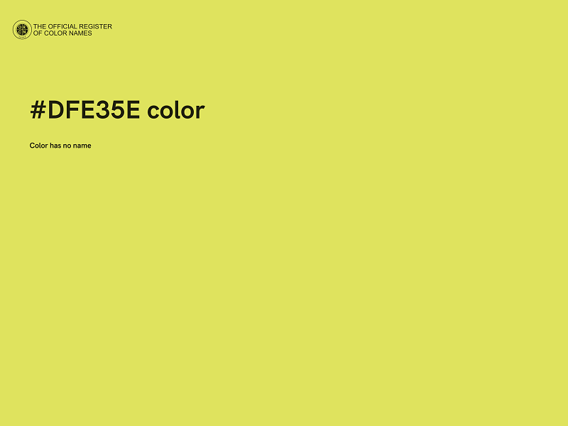 #DFE35E color image