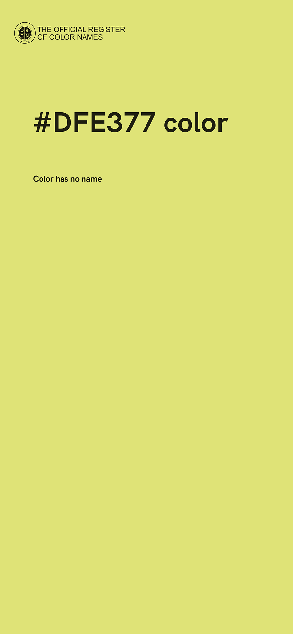 #DFE377 color image