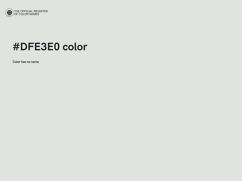 #DFE3E0 color image