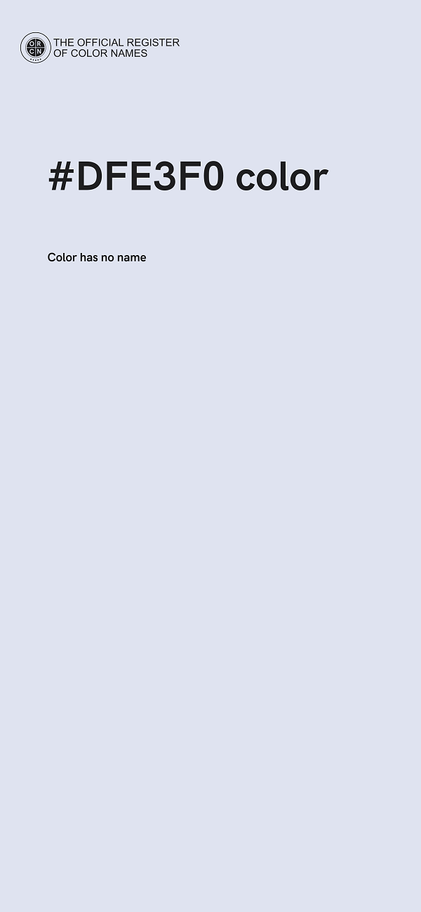 #DFE3F0 color image