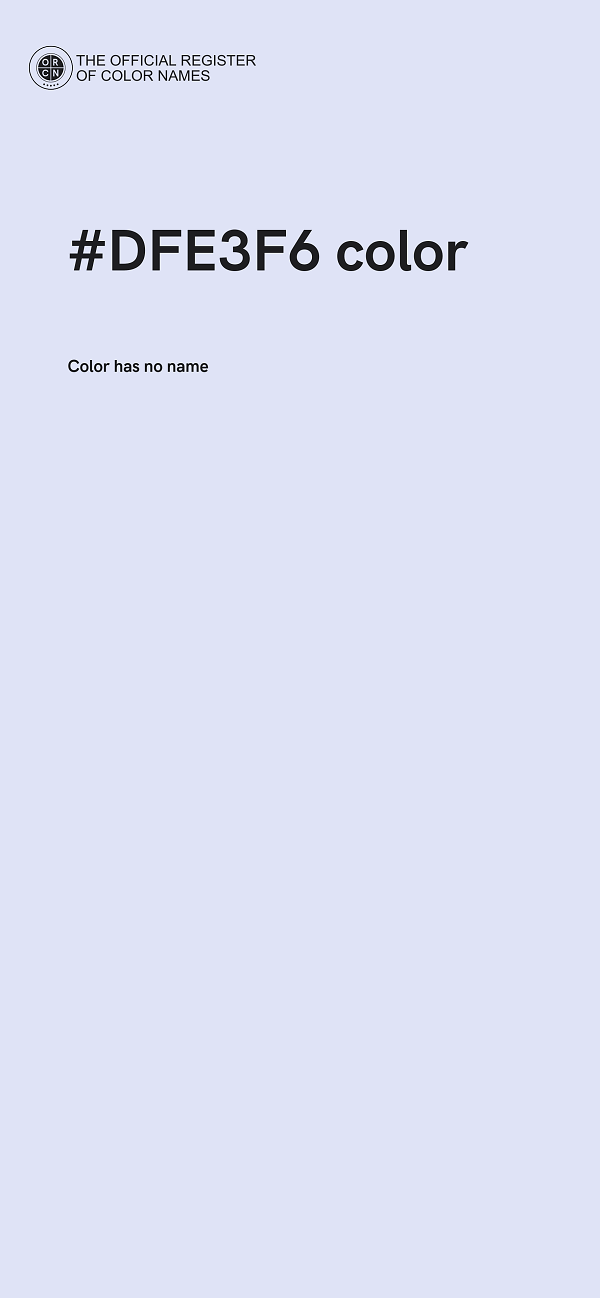 #DFE3F6 color image