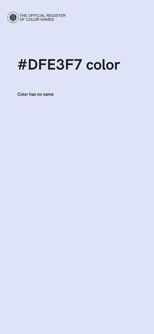 #DFE3F7 color image