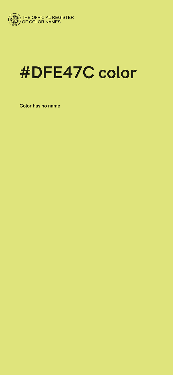#DFE47C color image