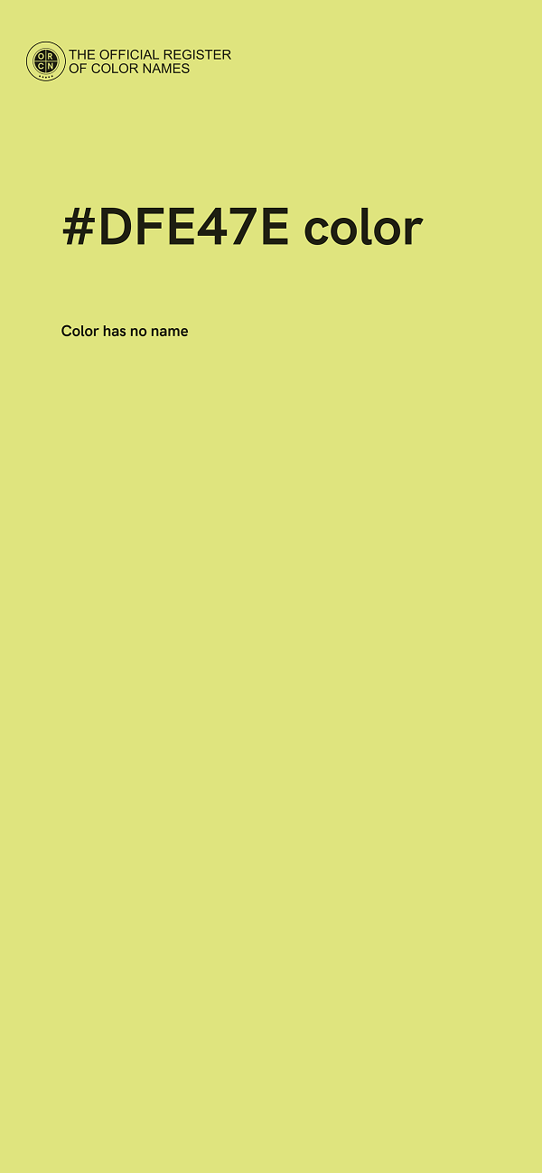 #DFE47E color image