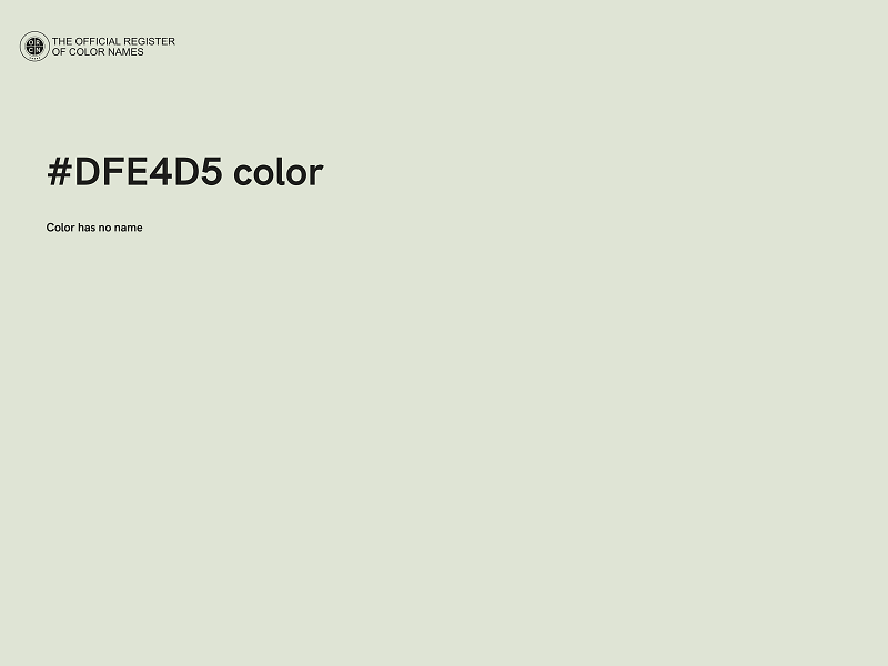 #DFE4D5 color image