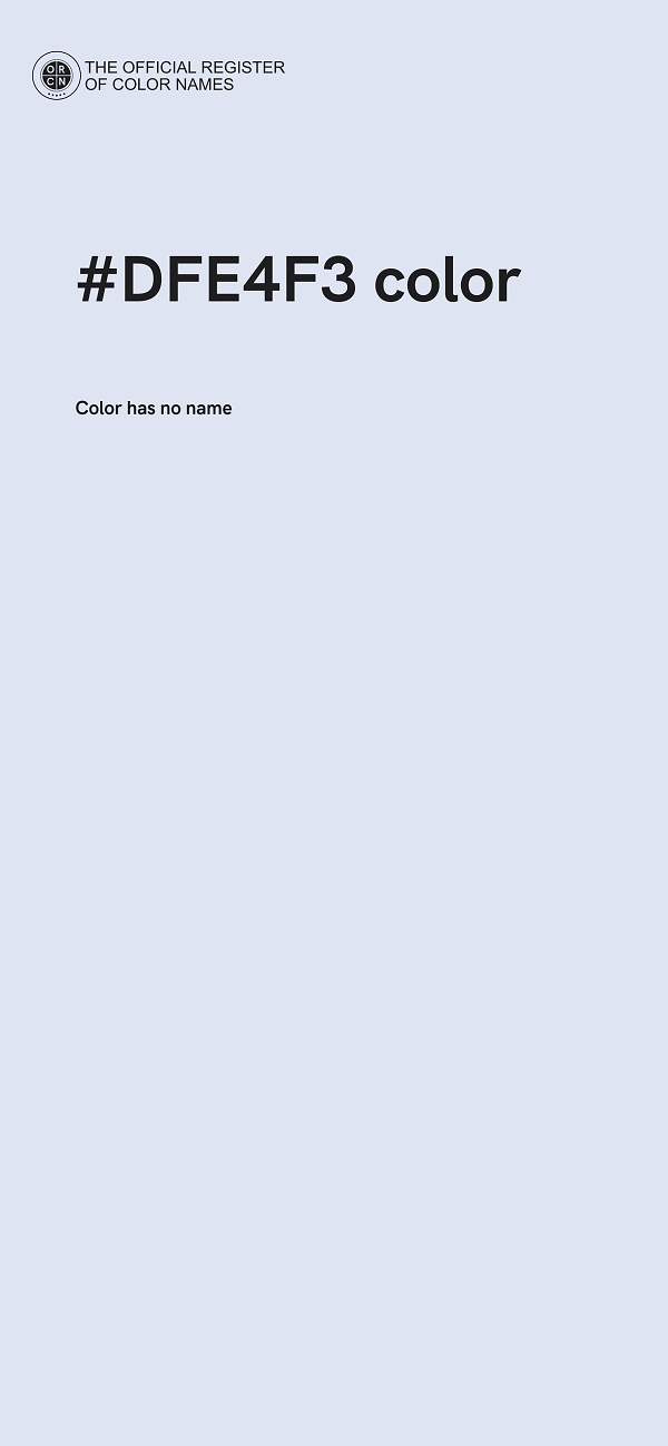 #DFE4F3 color image