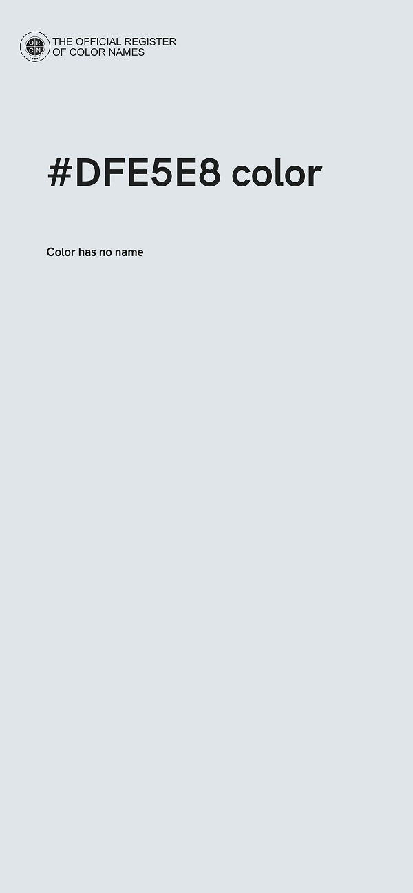 #DFE5E8 color image
