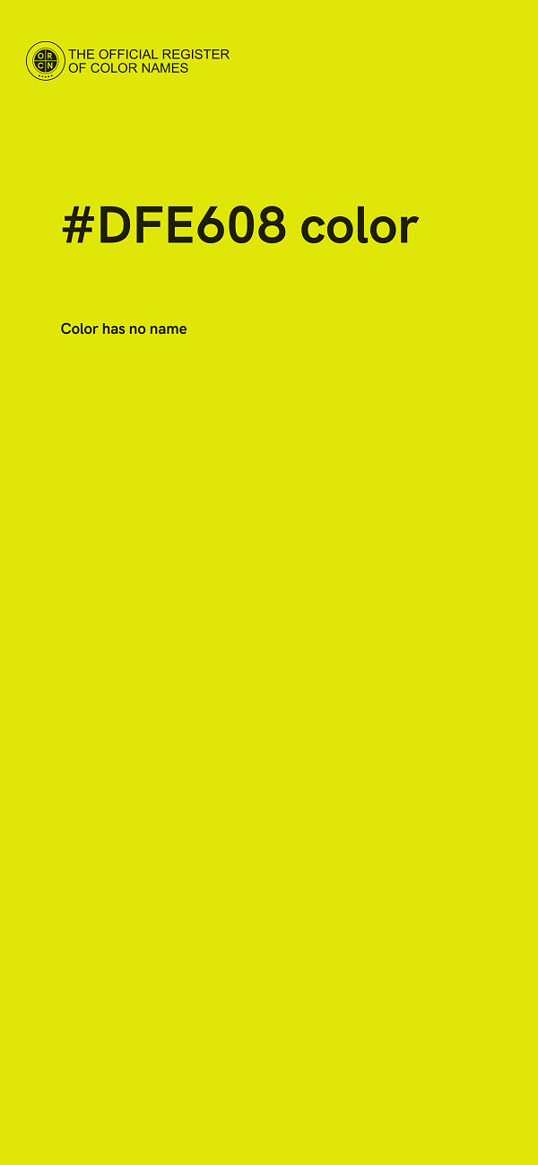 #DFE608 color image