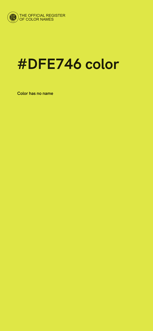 #DFE746 color image