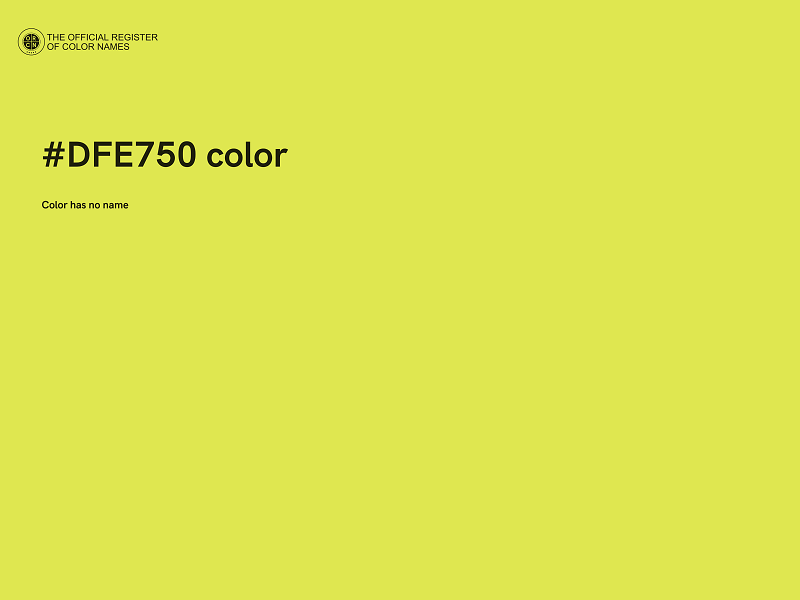 #DFE750 color image