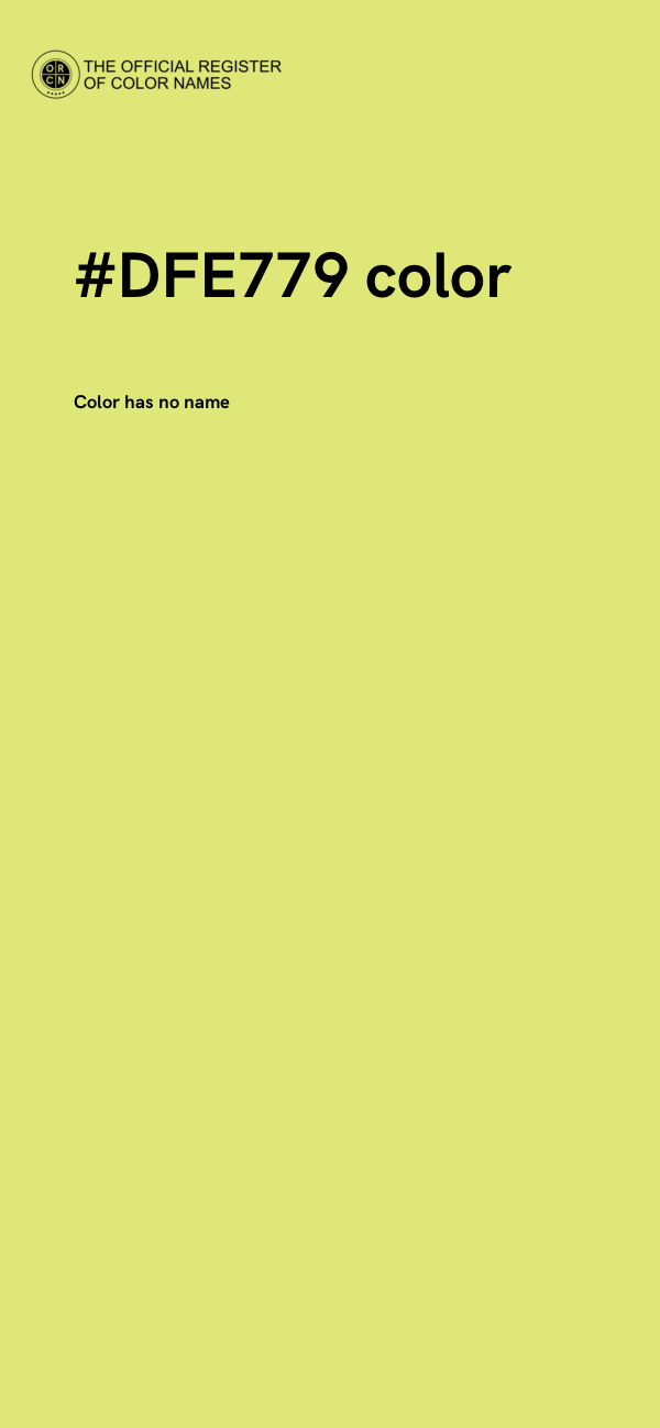 #DFE779 color image