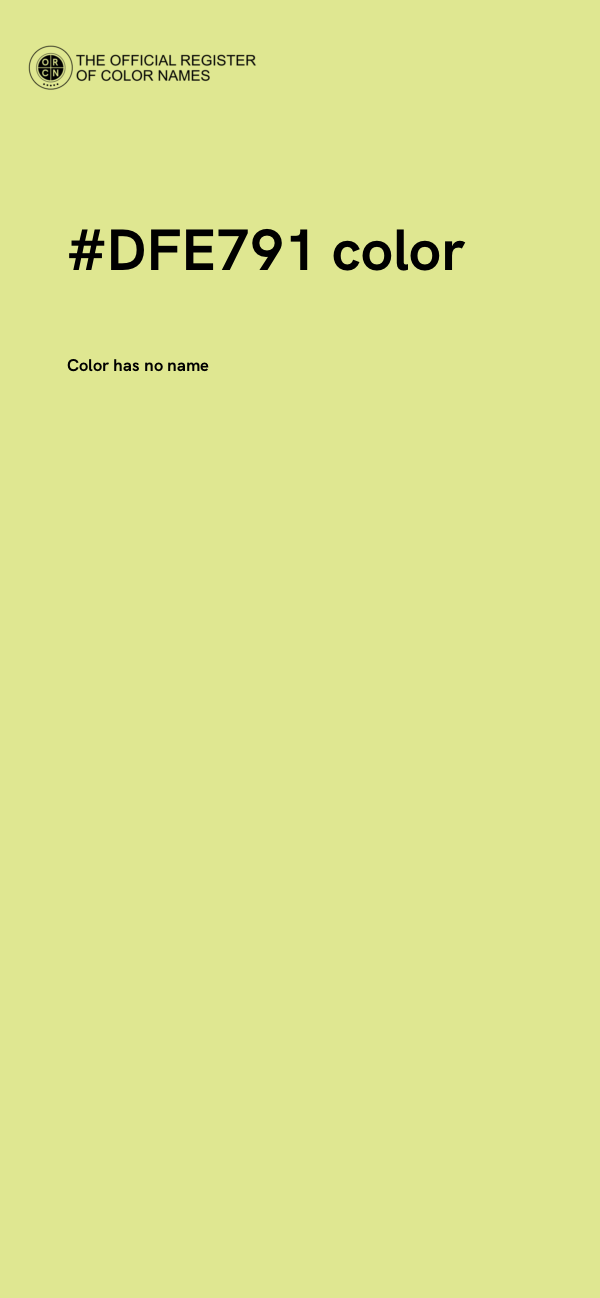 #DFE791 color image