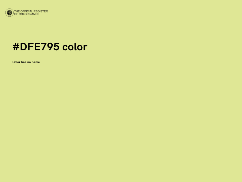 #DFE795 color image
