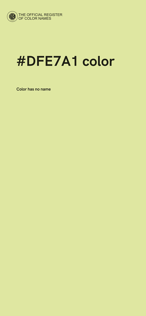 #DFE7A1 color image