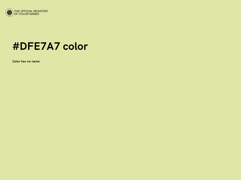 #DFE7A7 color image