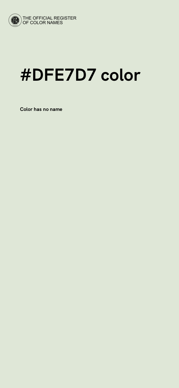 #DFE7D7 color image