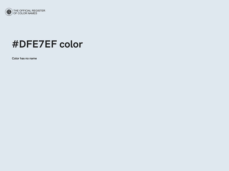 #DFE7EF color image