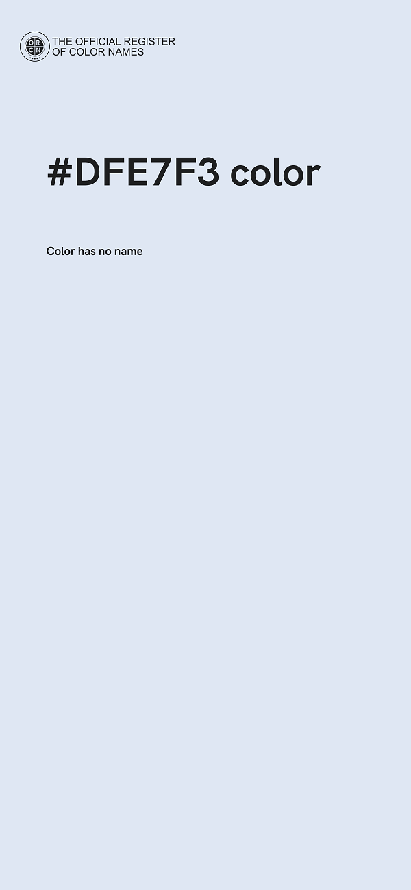 #DFE7F3 color image