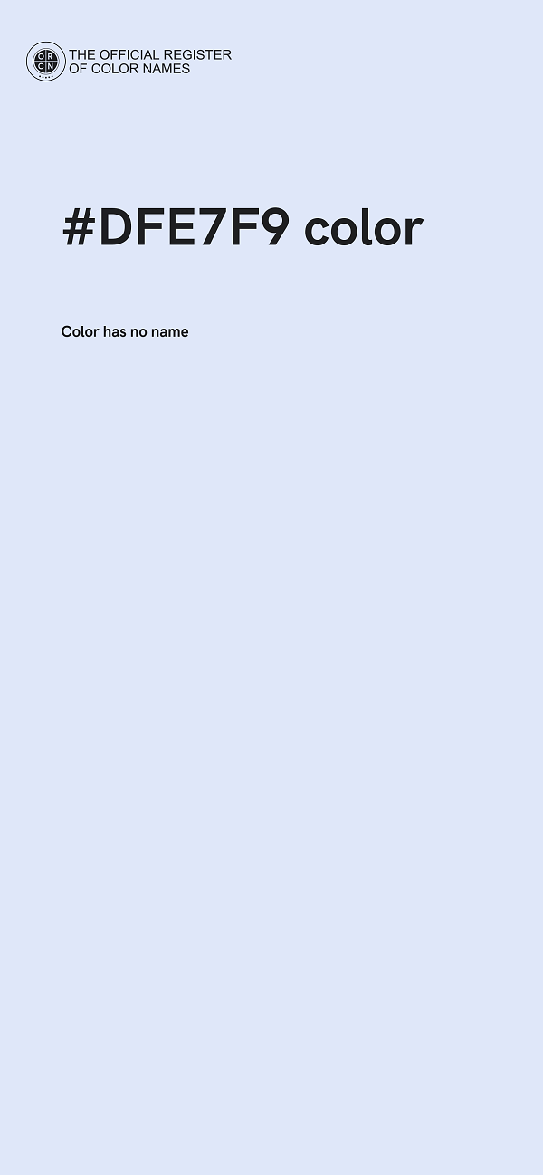 #DFE7F9 color image