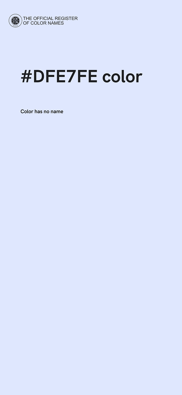 #DFE7FE color image
