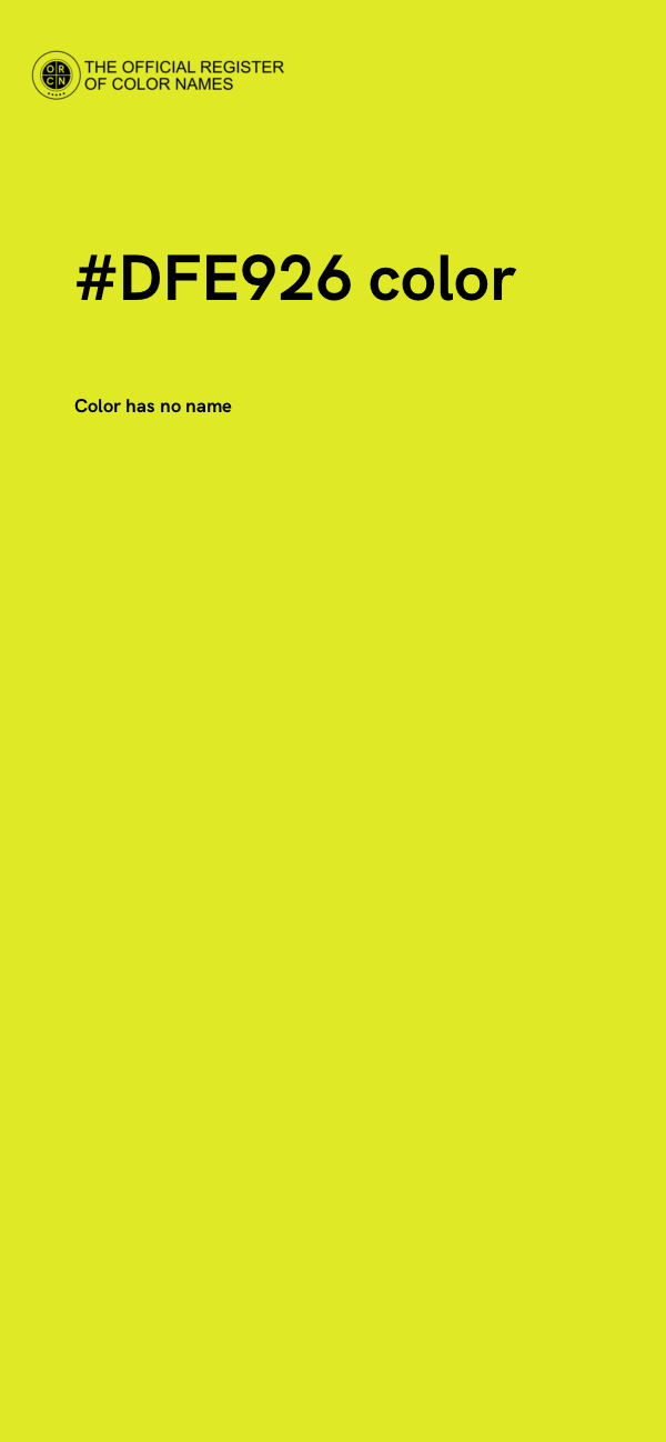 #DFE926 color image