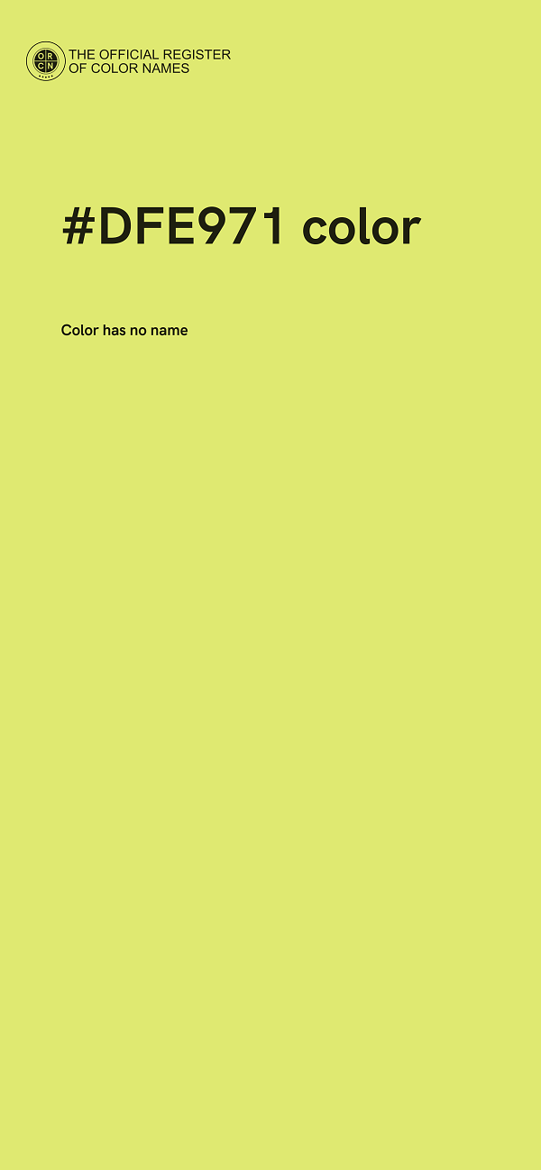 #DFE971 color image