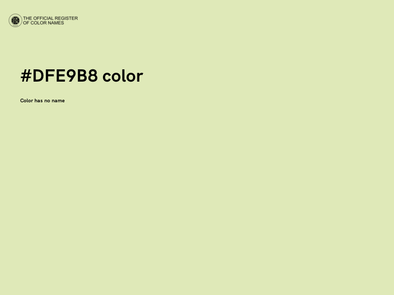 #DFE9B8 color image