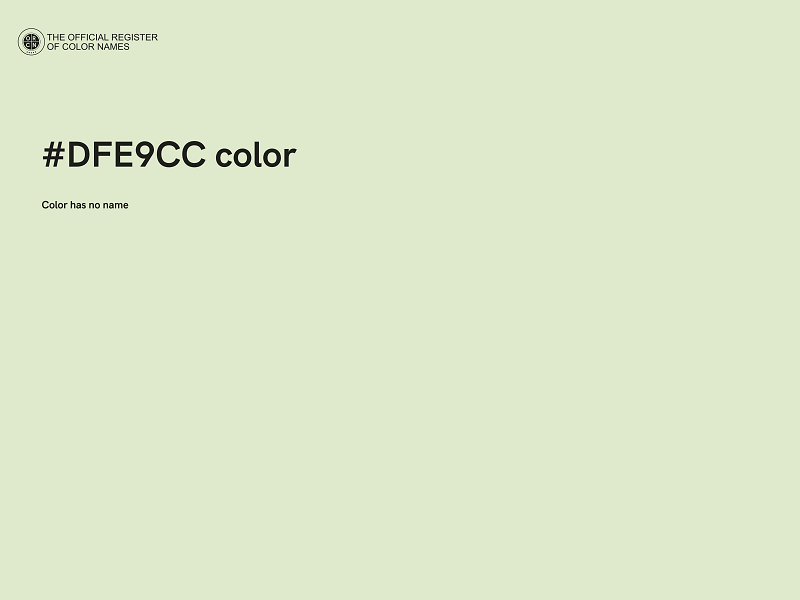 #DFE9CC color image