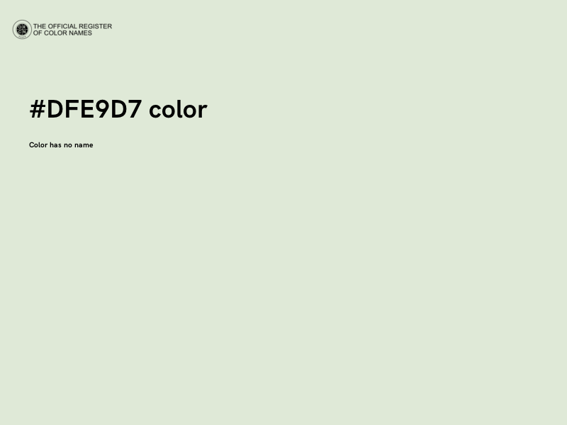 #DFE9D7 color image