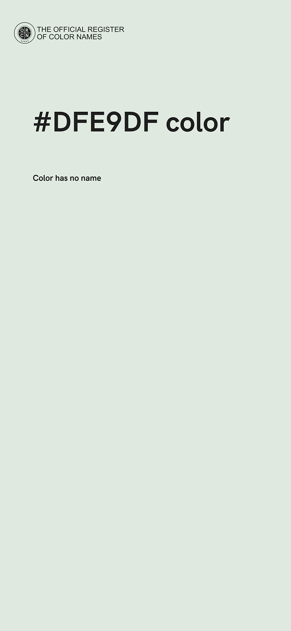 #DFE9DF color image