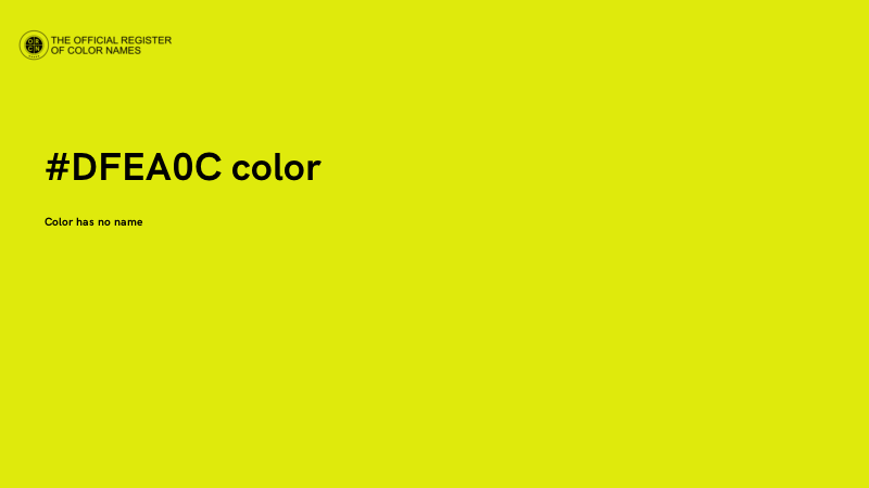 #DFEA0C color image