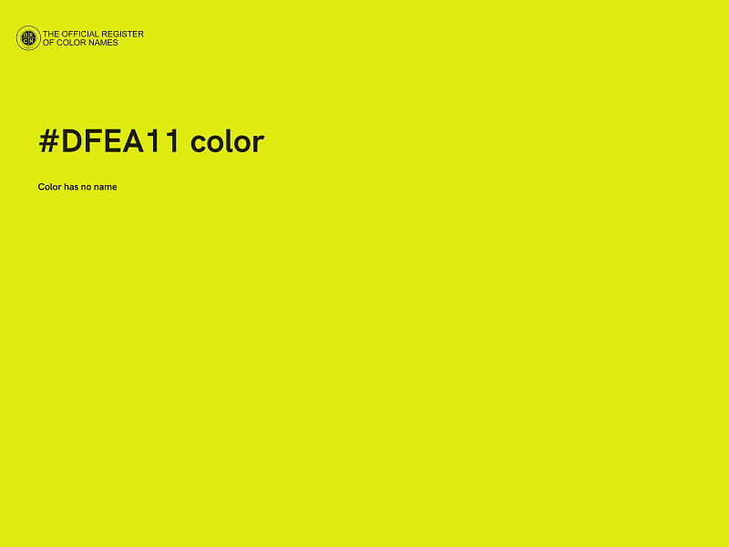#DFEA11 color image