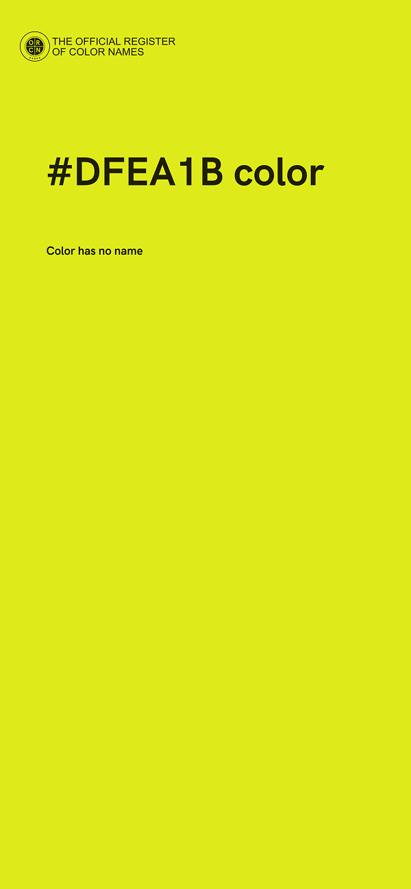 #DFEA1B color image
